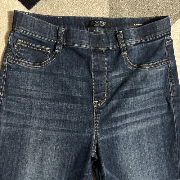 Judy Blue Los Angeles Slim Boot Pull-on Jeans Women's Size 11/30 - Picture 3 of 11